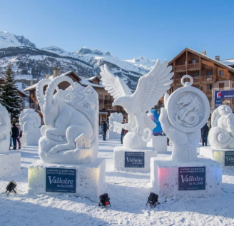 Sculture di neve a Valloire e Merenda Valsusana